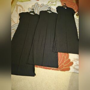 NWT Lot Of 3 Time And Tru Womens Rib Maxi Dresses Size Medium, $48 Value